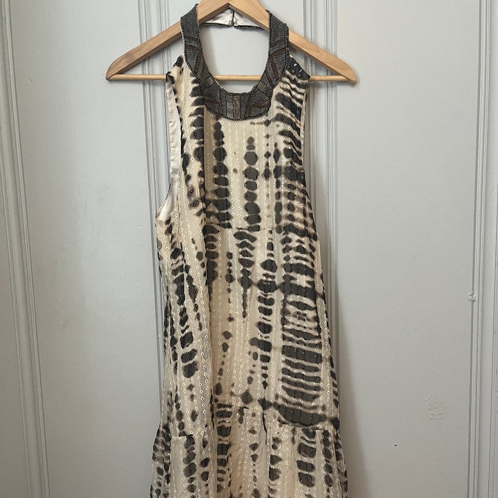 Cynthia Vincent beaded silk dress